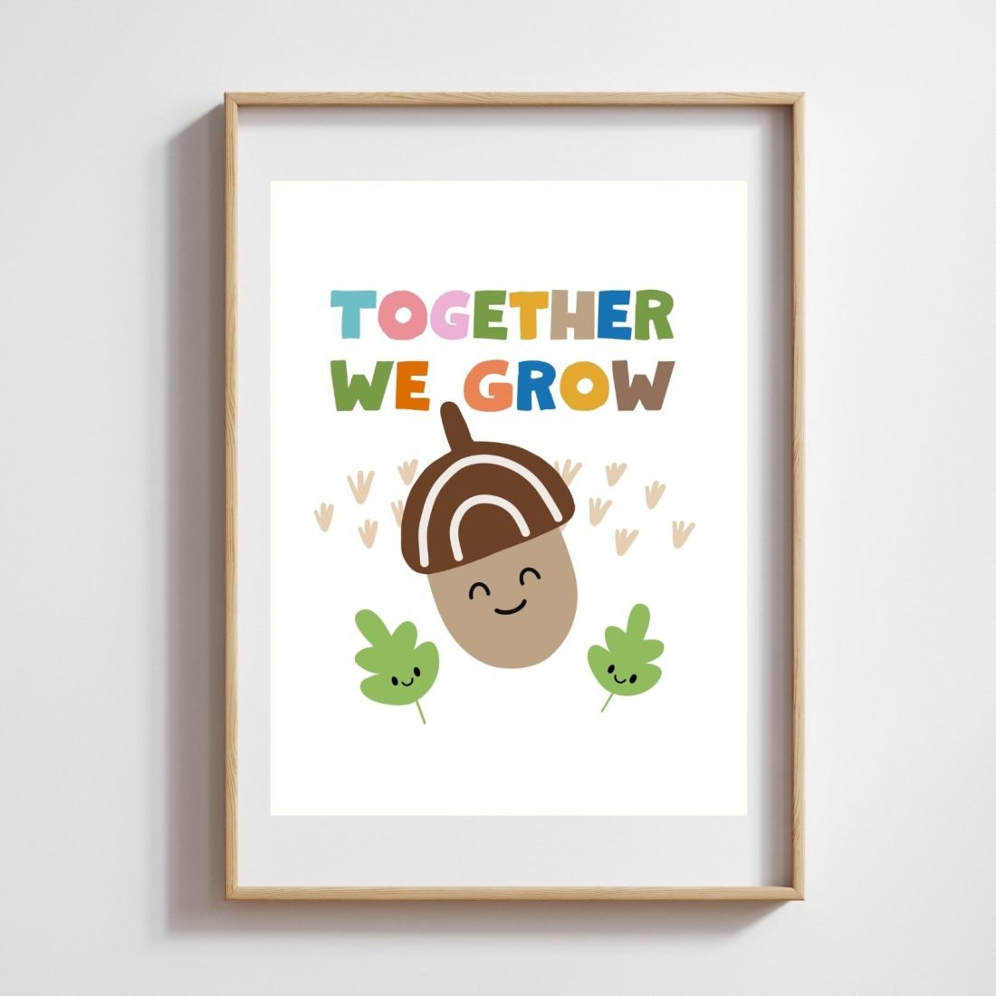Together we grow kids print